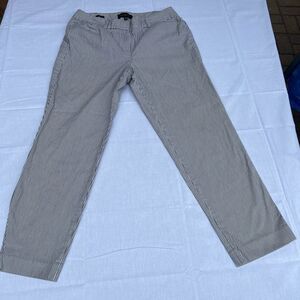 Talbots curvy striped slacks size 6